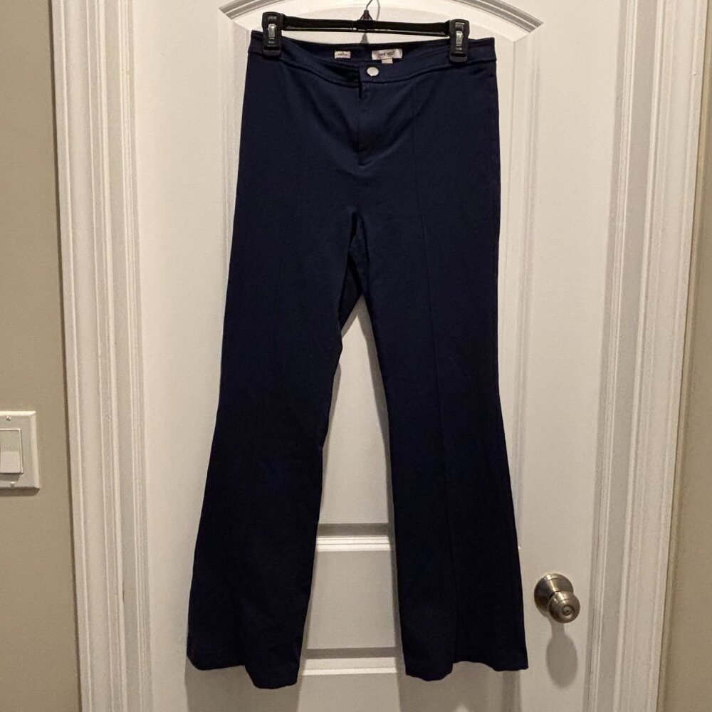 DONATED–Nine West | Navy Blue Kick Flare Dress Pants | Size M